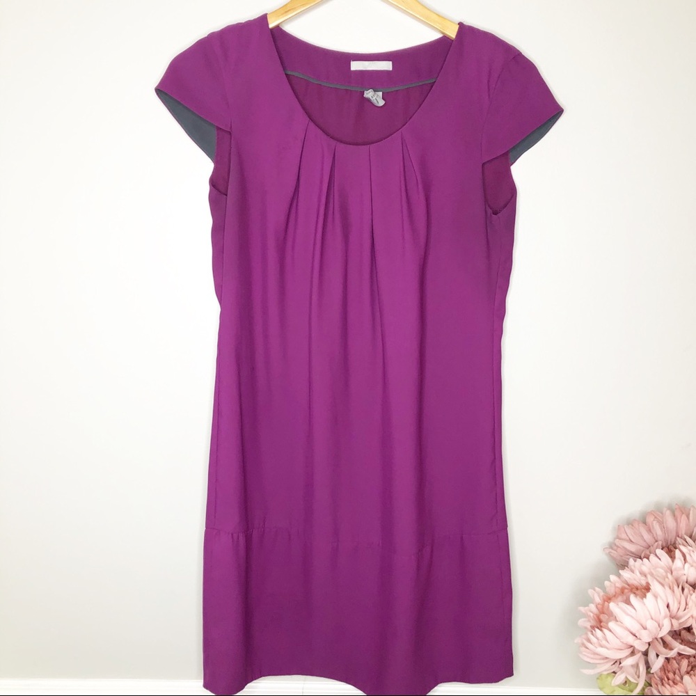H&M Magenta Shift Dress Sz 4